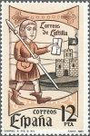 Sellos de Europa - Espaa -  ESPAÑA 1981 2621 Sello Nuevo Dia del Sello Correos de Castilla c/señal charnela Yvert2246 Scott2242