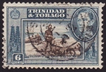 Stamps : America : Trinidad_y_Tobago :  Discovery of Lake Asphalt Bi Raleigh, 1595.