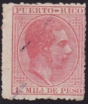 Stamps America - Puerto Rico -  Alfonso XII