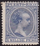 Stamps Puerto Rico -  Alfonso XIII 