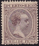Stamps : America : Puerto_Rico :  Alfonso XIII "Pelón"