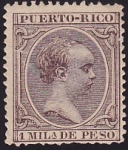 Stamps America - Puerto Rico -  Alfonso XIII 