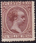 Stamps America - Puerto Rico -  Alfonso XIII 