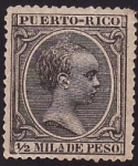 Stamps America - Puerto Rico -  Alfonso XIII 