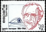 Stamps Spain -  ESPAÑA 1984 2760 Sello Nuevo Personajes Famosos Ignacio Barraquer c/señal charnela Yvert2374 Scott23