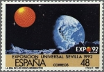 Stamps Spain -  ESPAÑA 1987 2876 Sello Nuevo Exposición Universal Sevilla EXPO'92 Yvert2496 Scott2509