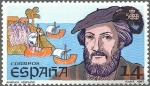 Sellos de Europa - Espaa -  ESPAÑA 1987 2919 Sello Nuevo V Cent. del Descubrimiento de America Americo Vespucio c/señal charnela