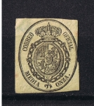 Stamps Europe - Spain -  Edifil  35  Reinado de Isabel II  