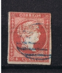 Stamps Spain -  Edifil  40  Reinado de Isabel II  