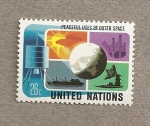 Sellos de America - ONU -  Usos pacíficos del espacio