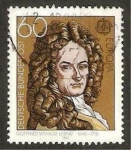 Stamps Germany -  894 - Europa Cept, gottfried wilhelm leibniz