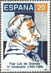 Stamps Spain -  ESPAÑA 1988 2930 Sello Nuevo Centenario de Personalidades Fray Luis de Granada