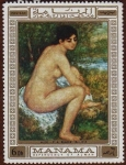 Stamps Asia - United Arab Emirates -  NUDE - COLECCIÓN RENOIR  (1841-1919)