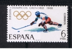 Stamps Spain -  Edifil  1853  X Juegos Olímpicos en Grenoble  