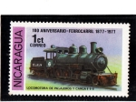 Stamps Nicaragua -  Locomotora de pasajeros y carga 4-6-0
