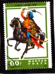 Stamps Hungary -  Kuruz Lovas 1710