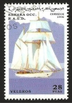 Stamps : Africa : Morocco :  barco de vela