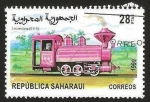Stamps : Africa : Morocco :  locomotora