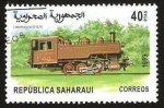 Stamps : Africa : Morocco :  locomotora