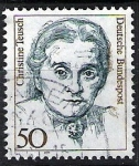 Stamps Germany -  Mujeres famosas. Cristine Teusch.