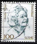 Stamps : Europe : Germany :  Mujeres famosas. Grethe Weiser