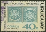 Stamps : America : Uruguay :  Primera muestra filatÃ©lica del RÃ­o de la Plata