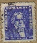 Stamps : America : Brazil :  BRASIL 1959 Scott 801 Sello Personaje Jose Bonifacio 50cr Usado