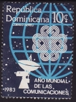 Sellos de America - Rep Dominicana -  Año Mundial de las Comunicaciones