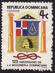 Stamps : America : Dominican_Republic :  125 Aniversario de la Masonería Dominicana