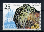 Stamps Spain -  Actinia