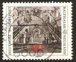 Stamps Germany -  1139 - III Centº del nacimiento del arquitecto Balthasar Neumann, escaleras de la residencia de Wurz