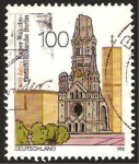 Stamps Germany -  iglesia en recuerdo al emperador guillermo, en berlin