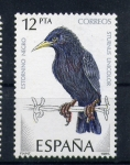 Stamps Spain -  Estornino negro