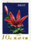 Stamps North Korea -  Flores. Lirio
