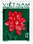 Stamps Asia - Vietnam -  Dahlia flores