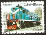 Stamps Africa - Guinea Bissau -  locomotora
