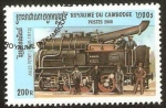 Stamps Cambodia -  locomotora