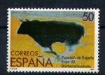 Sellos de Europa - Espa�a -  Expo 88- Australia- Toro de lidia