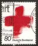 Stamps Germany -  125 anivº de la cruz roja