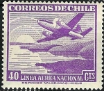 Sellos de America - Chile -  Avión
