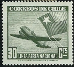 Sellos de America - Chile -  Avión