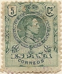 Stamps : Europe : Spain :  Alfonso XIII Medallon