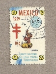 Stamps : America : Mexico :  Comite contra la tuberculosis