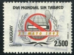 Sellos de America - Uruguay -  Dia Mundial sin Tabaco