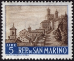 Stamps Europe - San Marino -  SAN MARINO:  Centro histórico de San Marino y Monte Titano