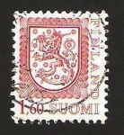 Stamps Finland -  leon rampante