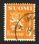 Stamps Finland -  294 - león rampante