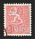 Stamps : Europe : Finland :  leon rampante