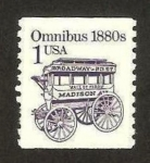 Stamps : America : United_States :  carruaje para diligencia, mod. omnibus 1880