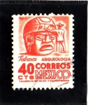 Stamps : America : Mexico :  Arqueologia